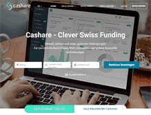 Tablet Screenshot of cashare.ch